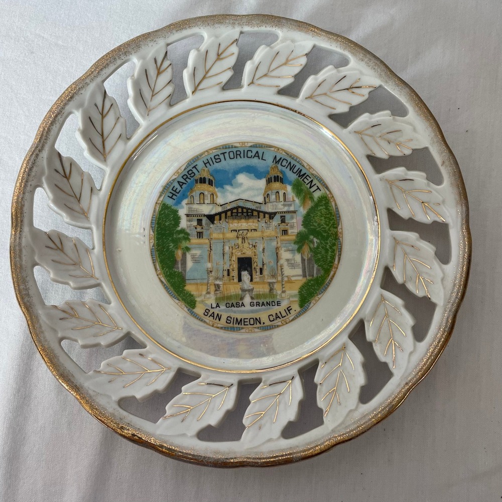 EFGCO Souvenir Plate Hearst Historical Monument La‎ Casa Grande San Simeon